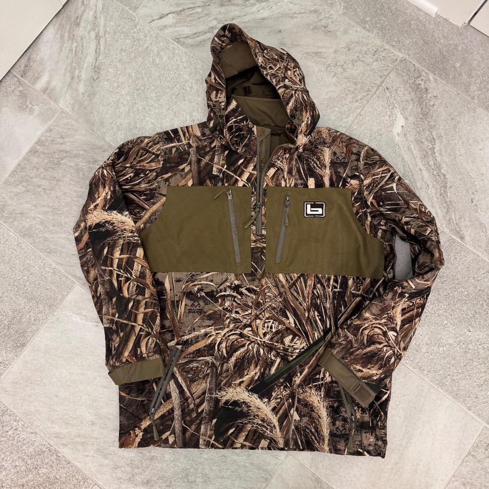 NEW BANDED GEAR WATERPROOF 1/4 QUARTER ZIP CAMO HOODED PULLOVER